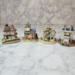 1993 Liberty Falls Miniature Village Set Of 4 International Resourcing Services